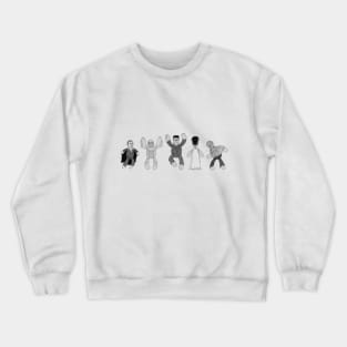 Sock monster line-up Crewneck Sweatshirt